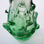 Vase Muranoglas Grün 1960er Jahre 10