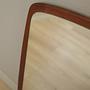 Specchio con cornice in teak anni '70 10