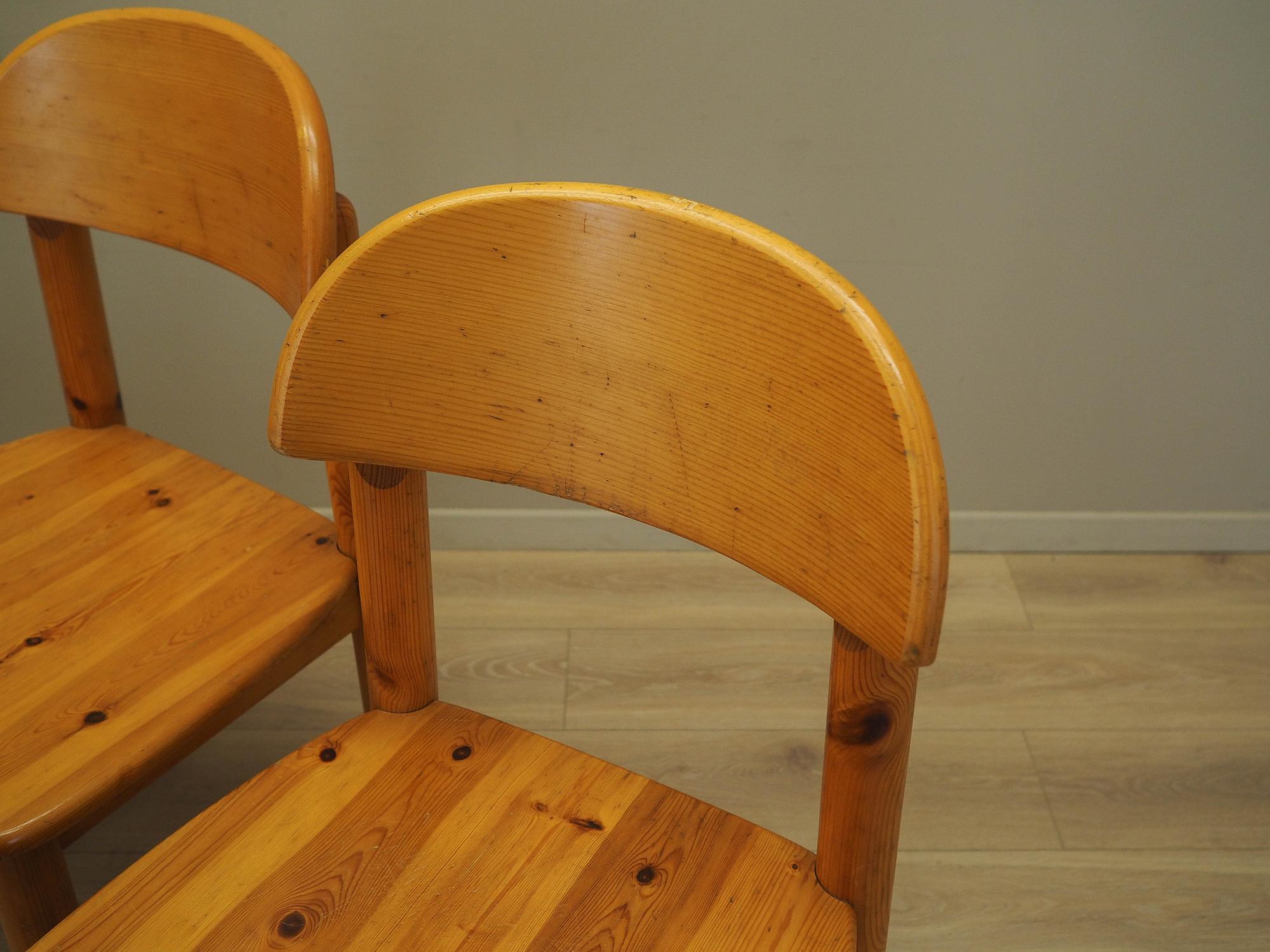 Chair Set 4-piece Brown 1960s 10