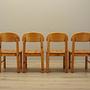 Chair Set 4-piece Brown 1960s 13