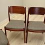 4x Chair-Set Wood Brown 1970s 10