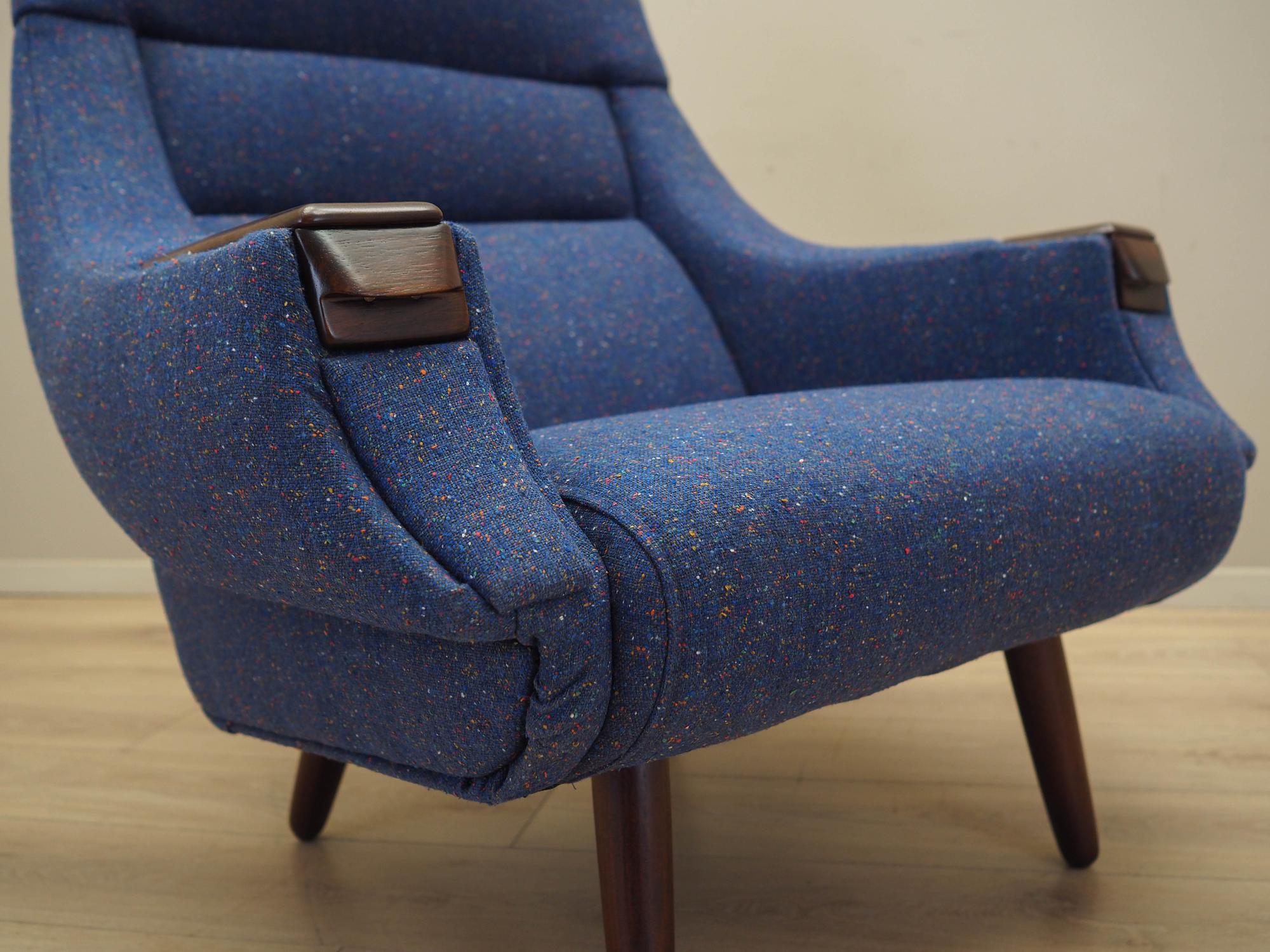 Lounge Chair Blue 1960s 12