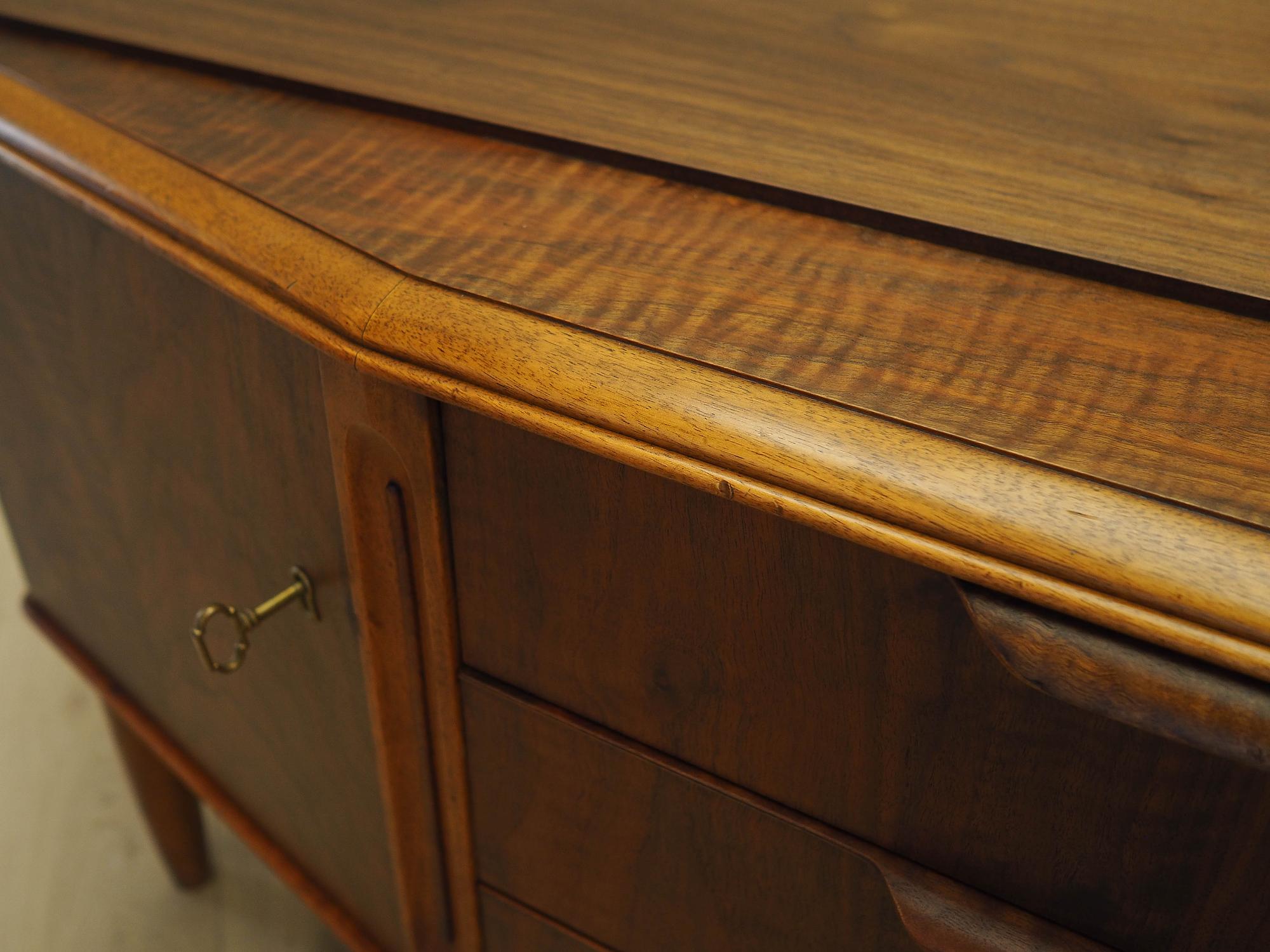 Sideboard Nussbaumholz Braun 1960er Jahre 11