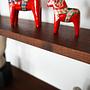 Teak wall unit brown 1960s 13