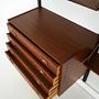 Teak wall unit PS System Brown 1960s 11
