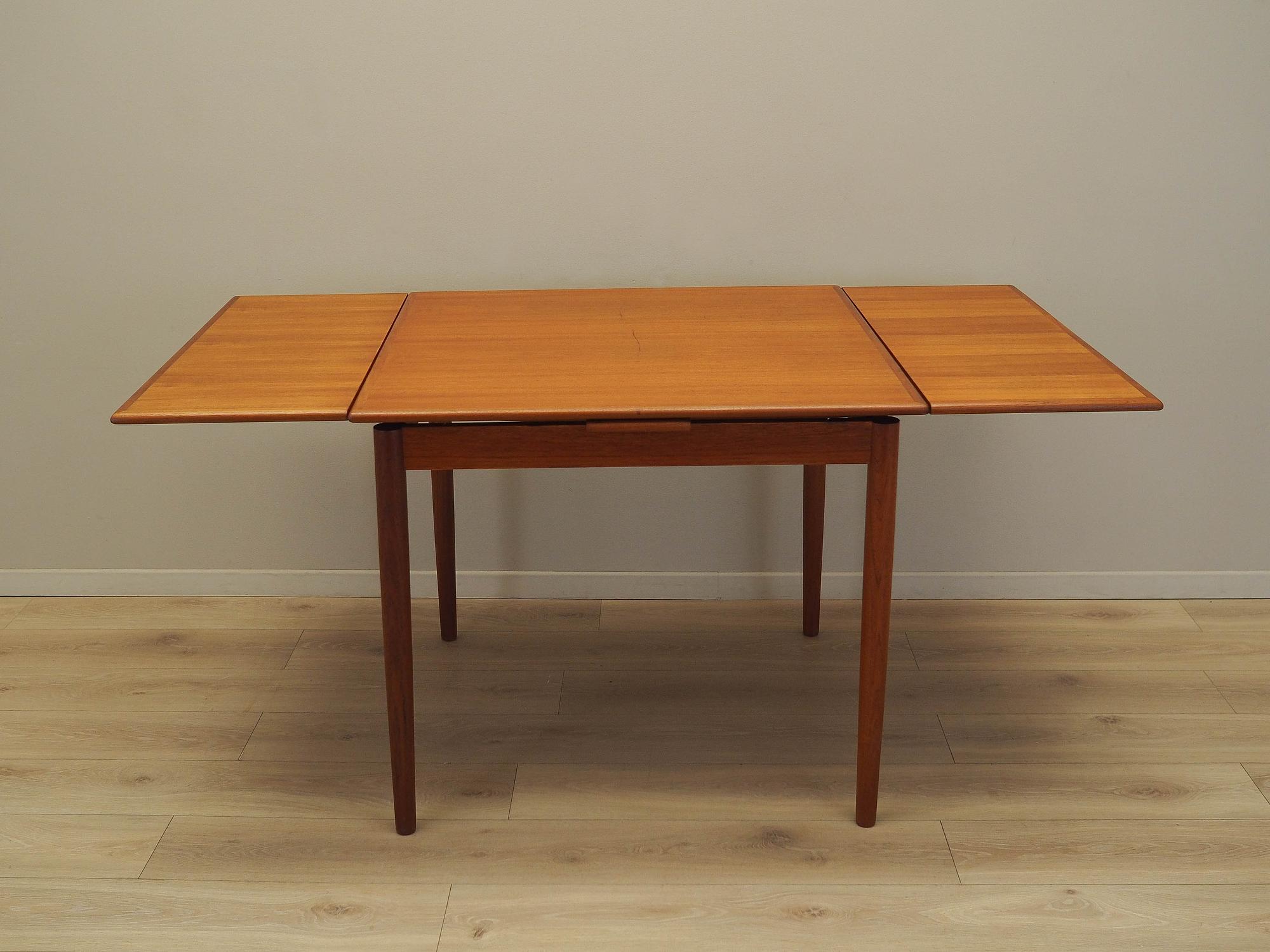 Teak-Tisch 1970er Jahre Braun 12