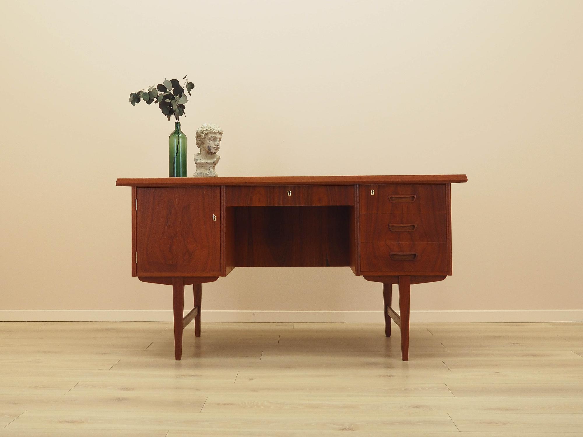 Teak-Schreibtisch 1970er Jahre  1