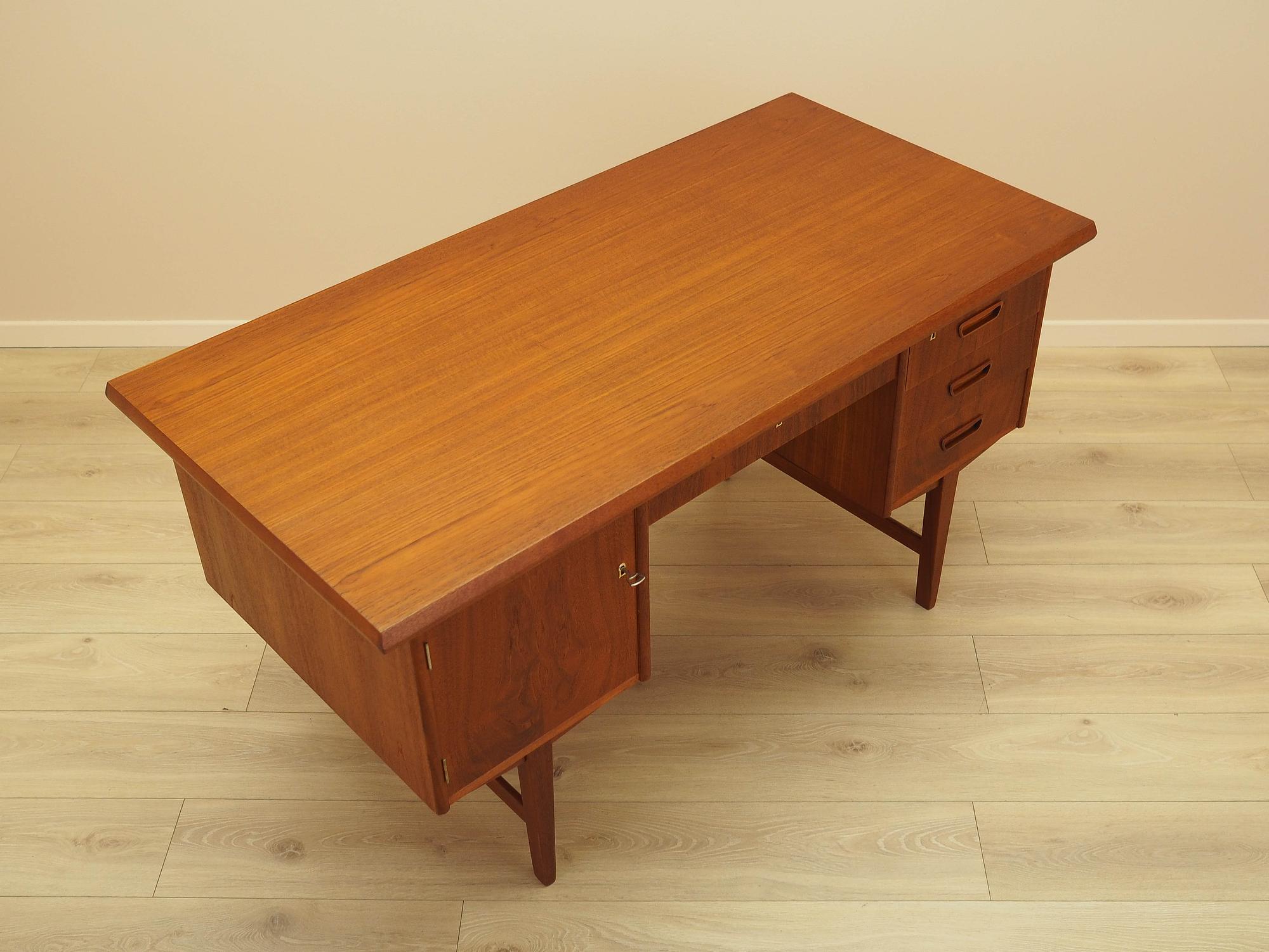 Teak-Schreibtisch 1970er Jahre  6