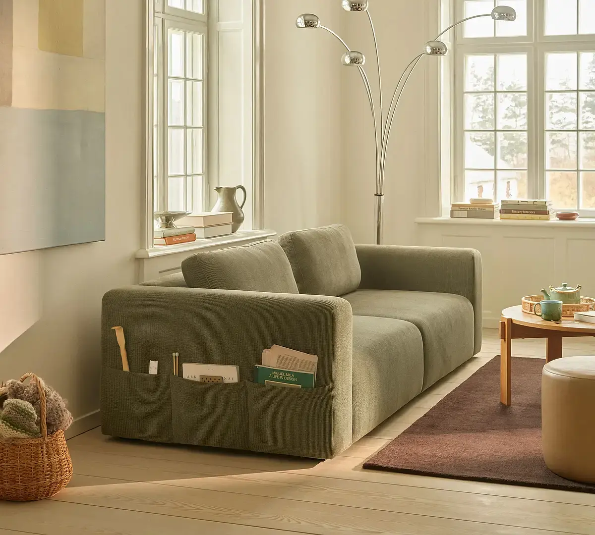 Riley Sofa 3-Seater Free Sage 3