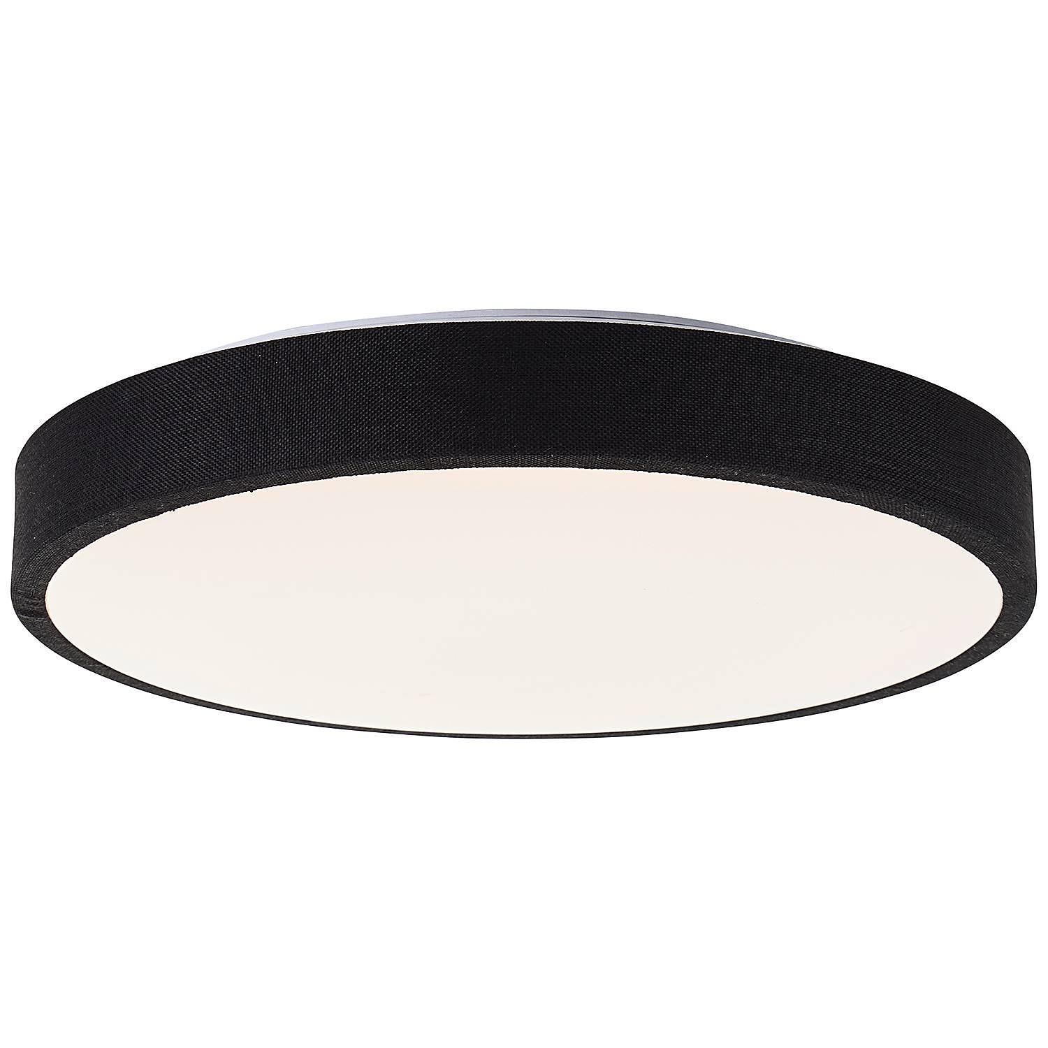 LED ceiling lights Filiz 1-bulb mixed fabric black 3