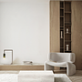 Couchtisch Niedrig Travertin Creme 7