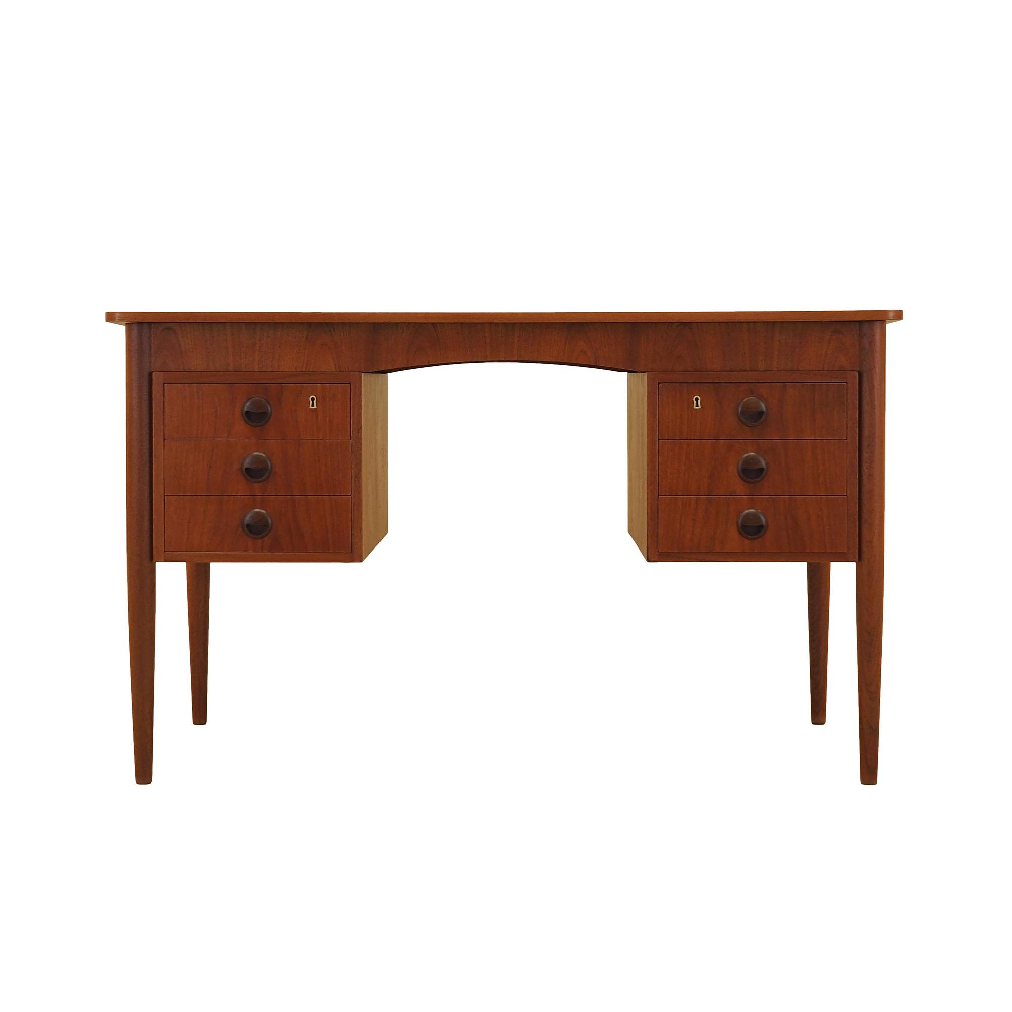 Teak-Schreibtisch 1970er Jahre 0