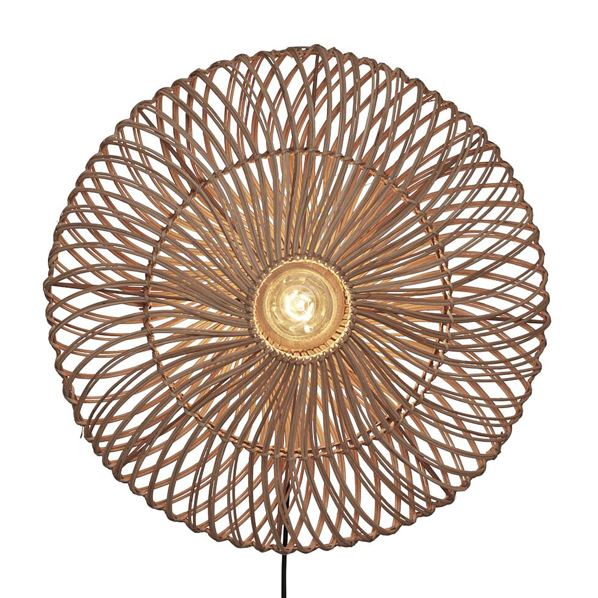 Zanzibar Wandleuchte Rattan Beige 1