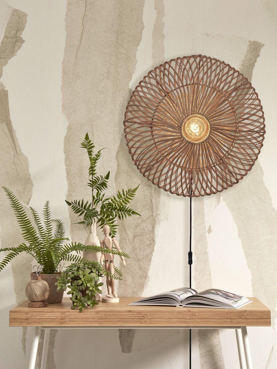 Zanzibar Wandleuchte Rattan Beige 2