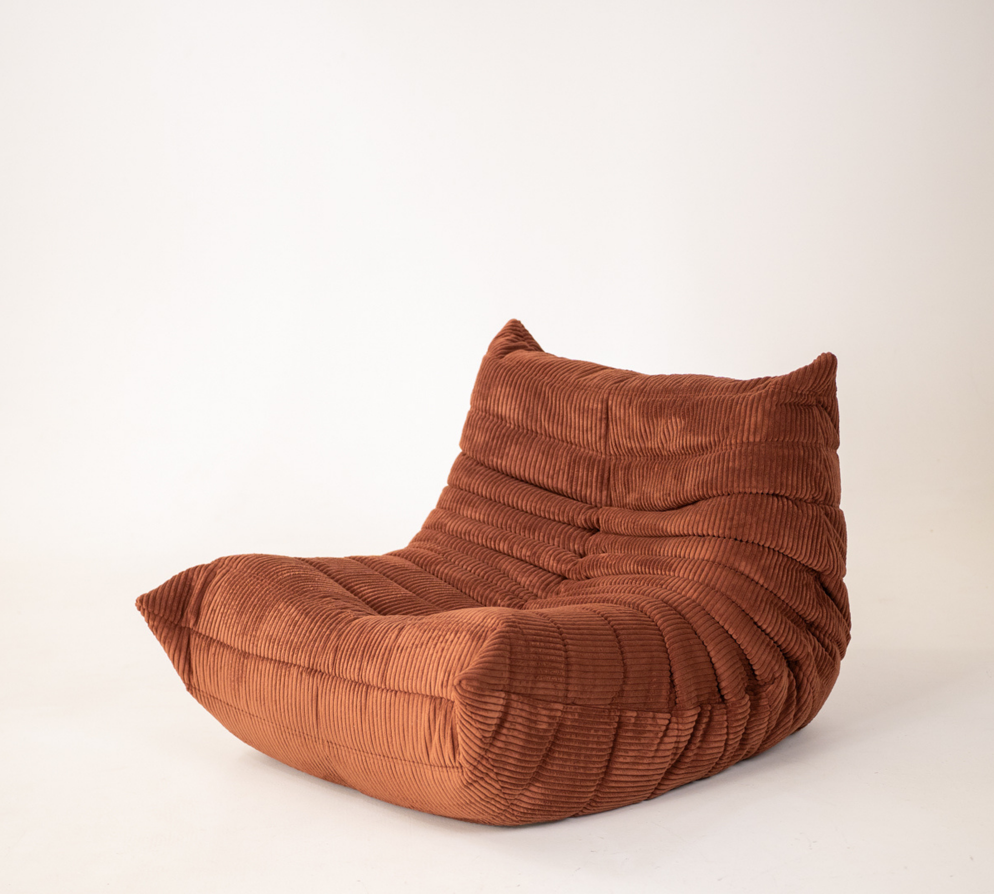 Togo Lounge-Set 5-teilig Cord Umber 1