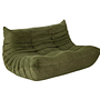 Togo 2-Sitzer Sofa Cord Lodengrün 0