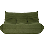 Togo 2-Sitzer Sofa Cord Lodengrün 1