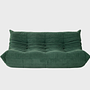 Togo Sofa 3-Sitzer Cord Tannengrün 1