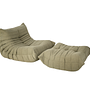 Togo Lounge-Set 5-teilig Cord Salbeigrün 5