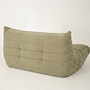Togo 2-Sitzer Sofa Cord Salbeigrün 1