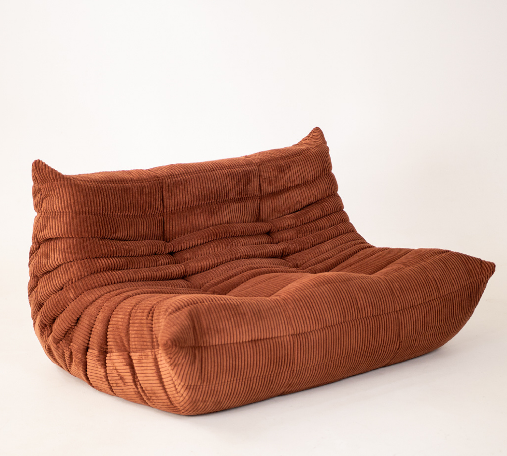 Togo 2-seater sofa cord pink 1