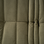 Togo Armchair and Ottoman Set Cord Sand Brown 7