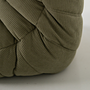 Togo Armchair and Ottoman Set Cord Sand Brown 9