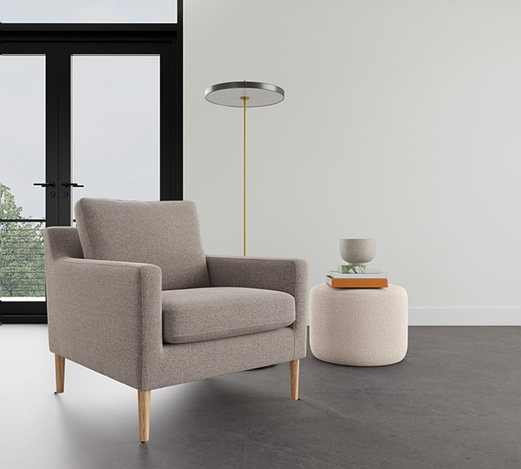 Astha Armchair Agnes Brown 1