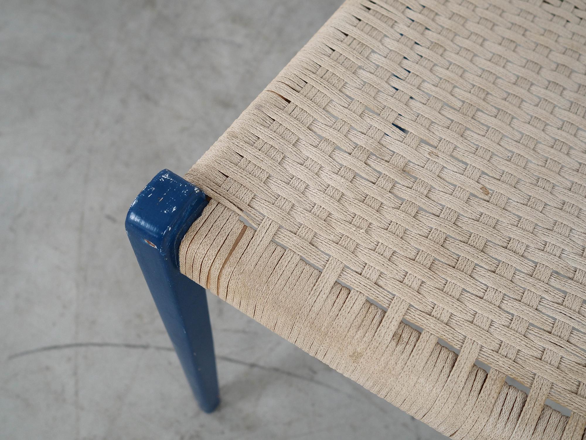 Blue Teak Chair 1960s 10