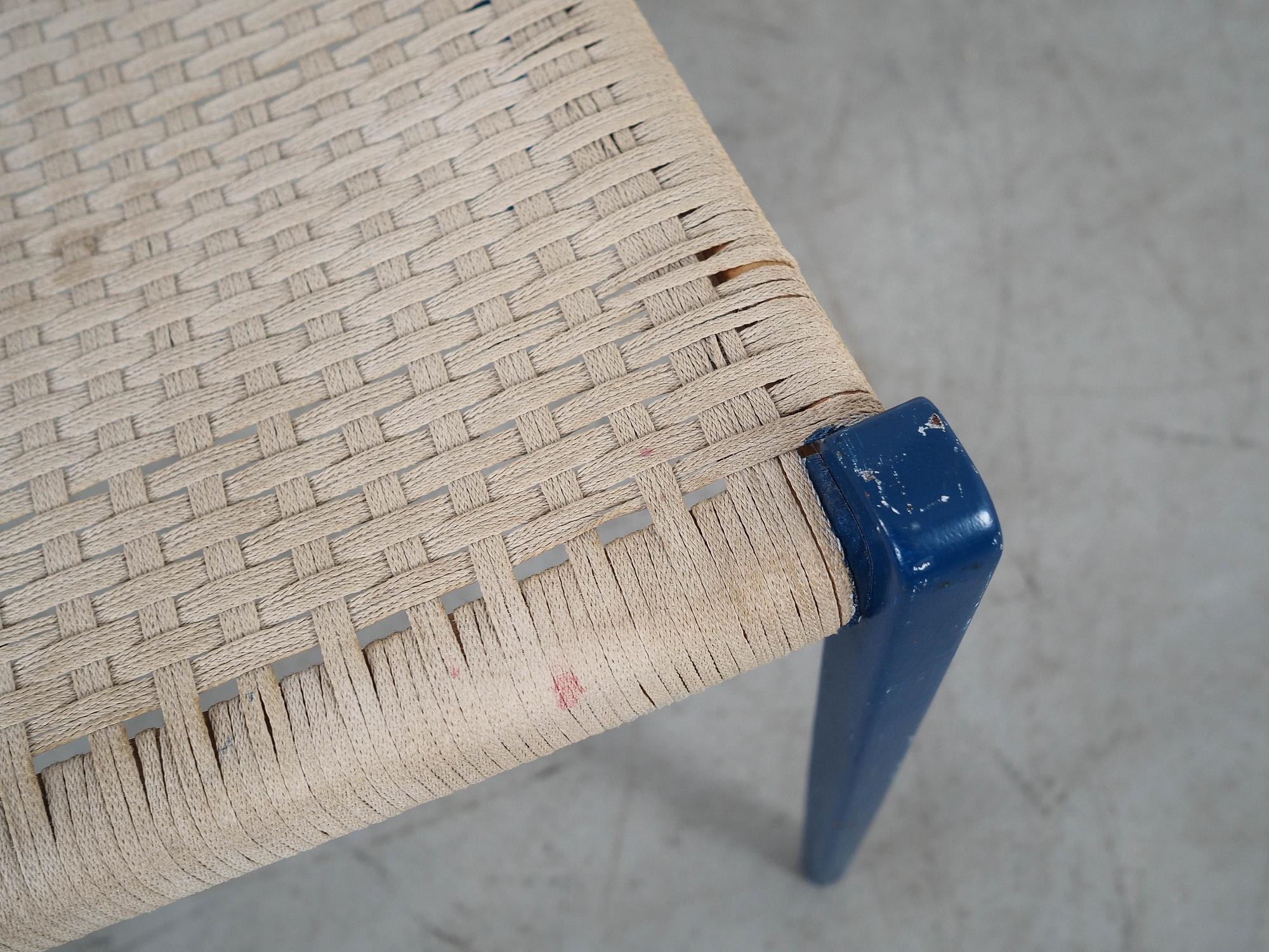 Blue Teak Chair 1960s 11