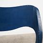Blauer Teakholz-Stuhl 1960er Jahre 12