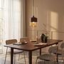 Pendant light Kavon cone shape 1-light colored glass iron 2