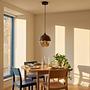 Kavon Spherical Pendant Light 1-bulb Colored Glass Iron 2
