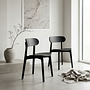 2x Gem Chair Wood Black 0