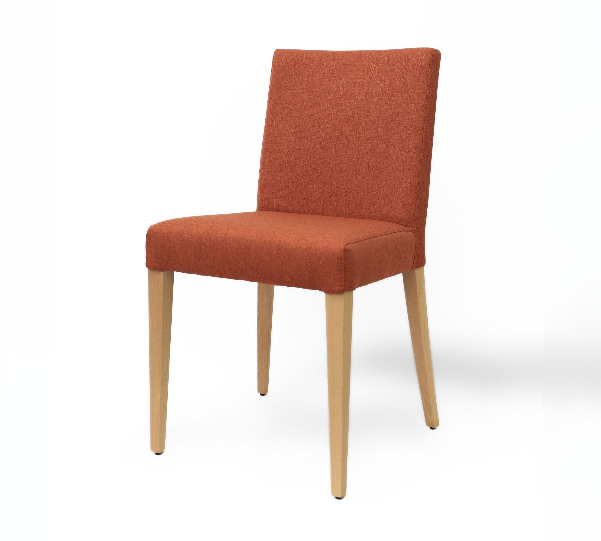 2x Florence Chair Wood Textile Red 3