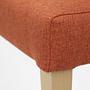 2x Florence Chair Wood Textile Red 5