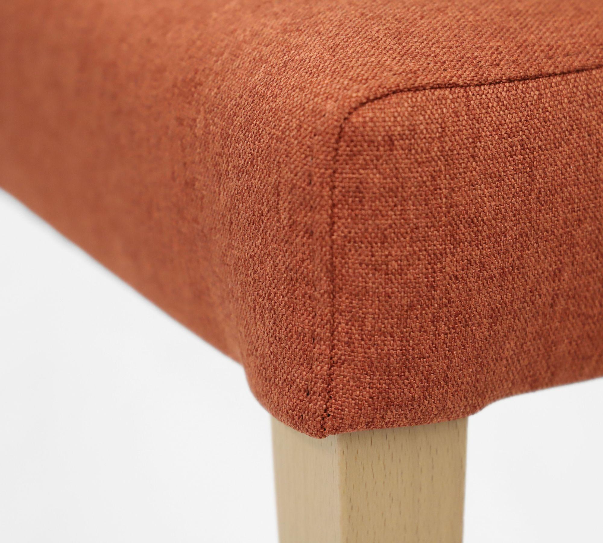 2x Florence Chair Wood Textile Red 5