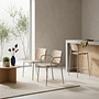 3x Metis Wooden Chair Wood Metal Natural 0