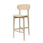 2x Gem Bar Stool Ash Wood Natural 4