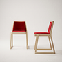 2x Roxanne Chair Beechwood Red 1