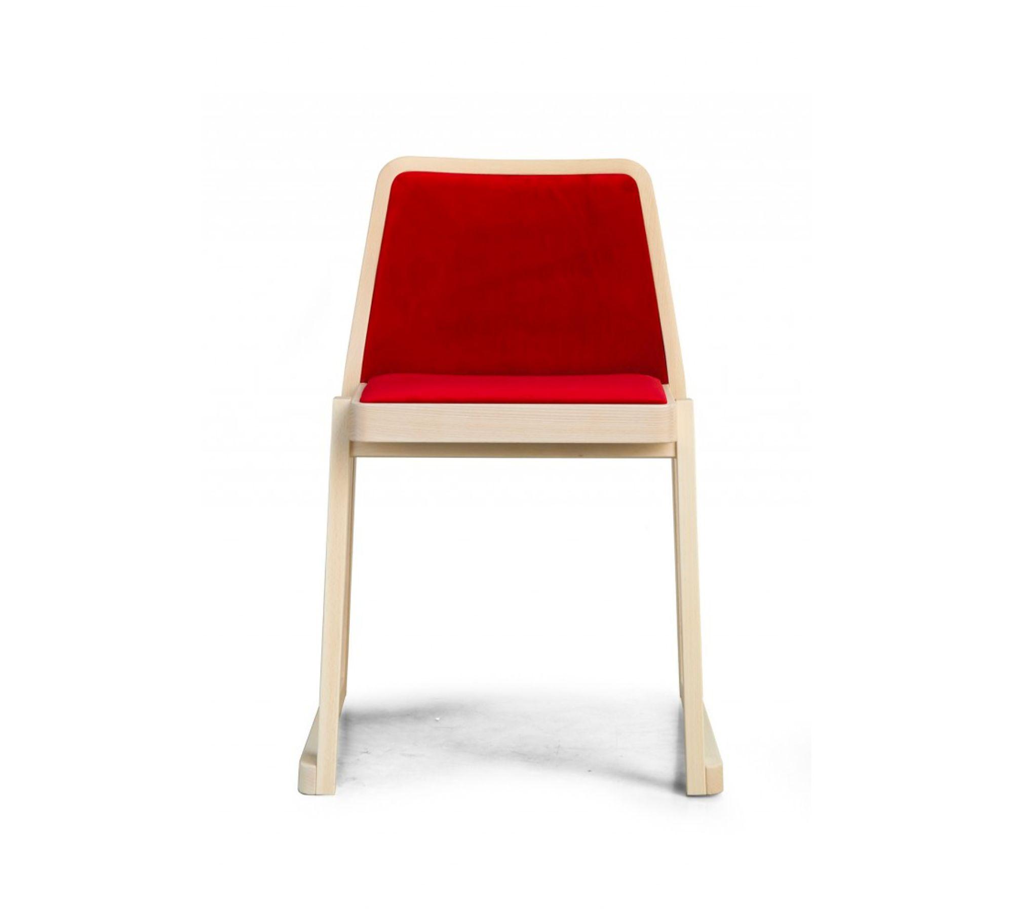 2x Roxanne Stuhl Buchenholz Rot 3