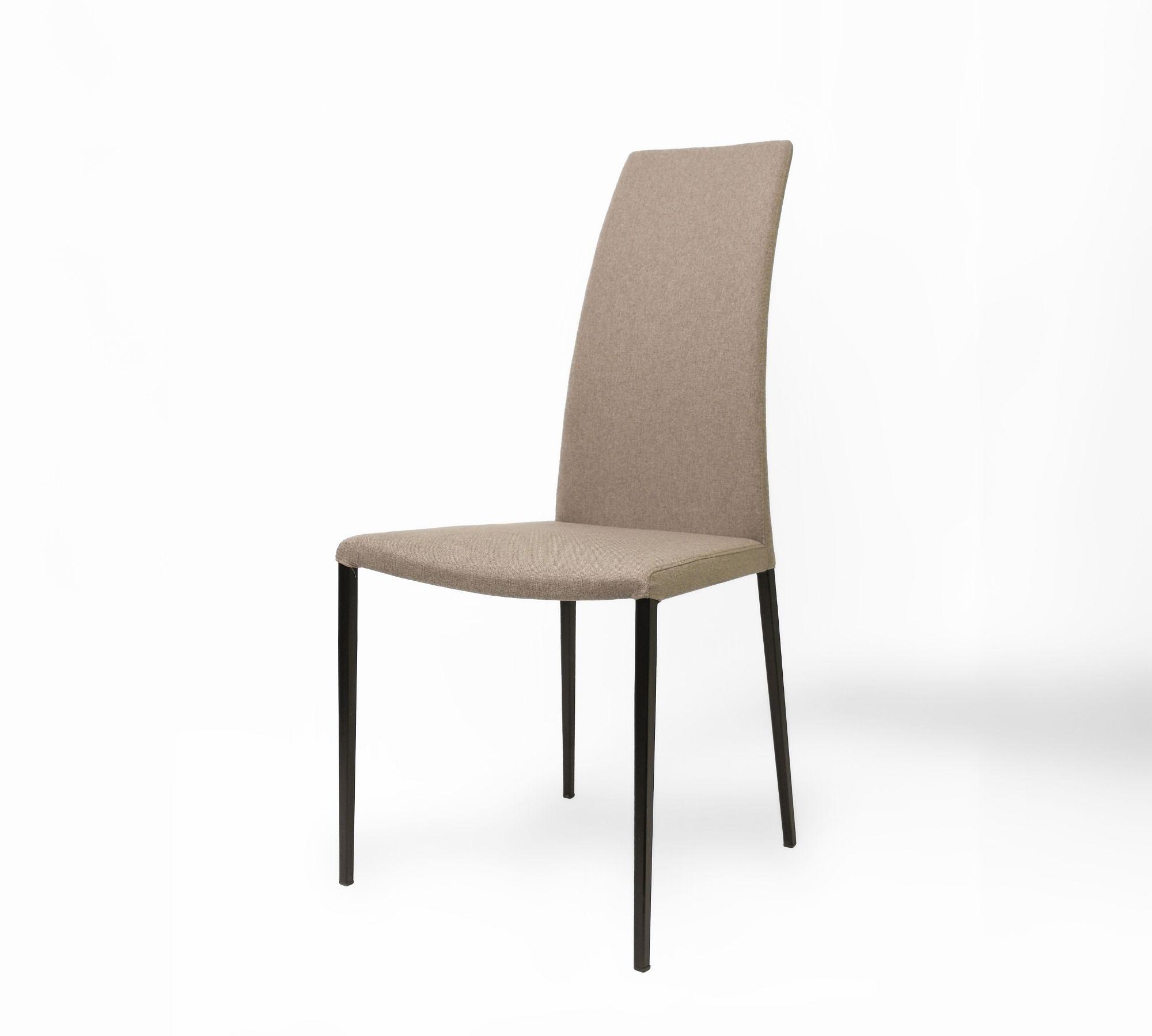 2x Miss Stuhl Metall Textil Taupe 2
