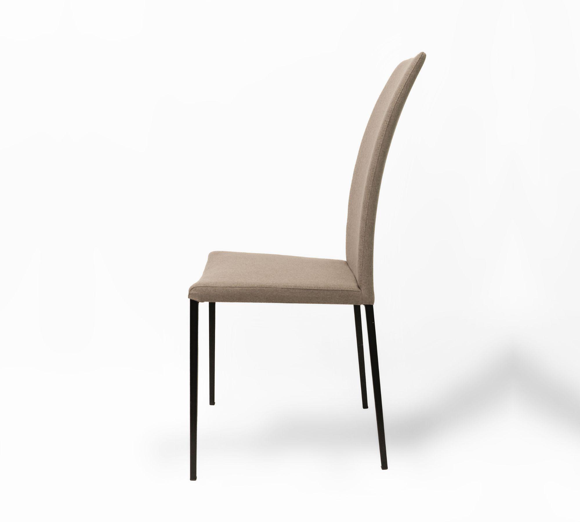2x Miss Chair Metal Textile Taupe 3
