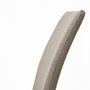 2x Miss Stuhl Metall Textil Taupe 4