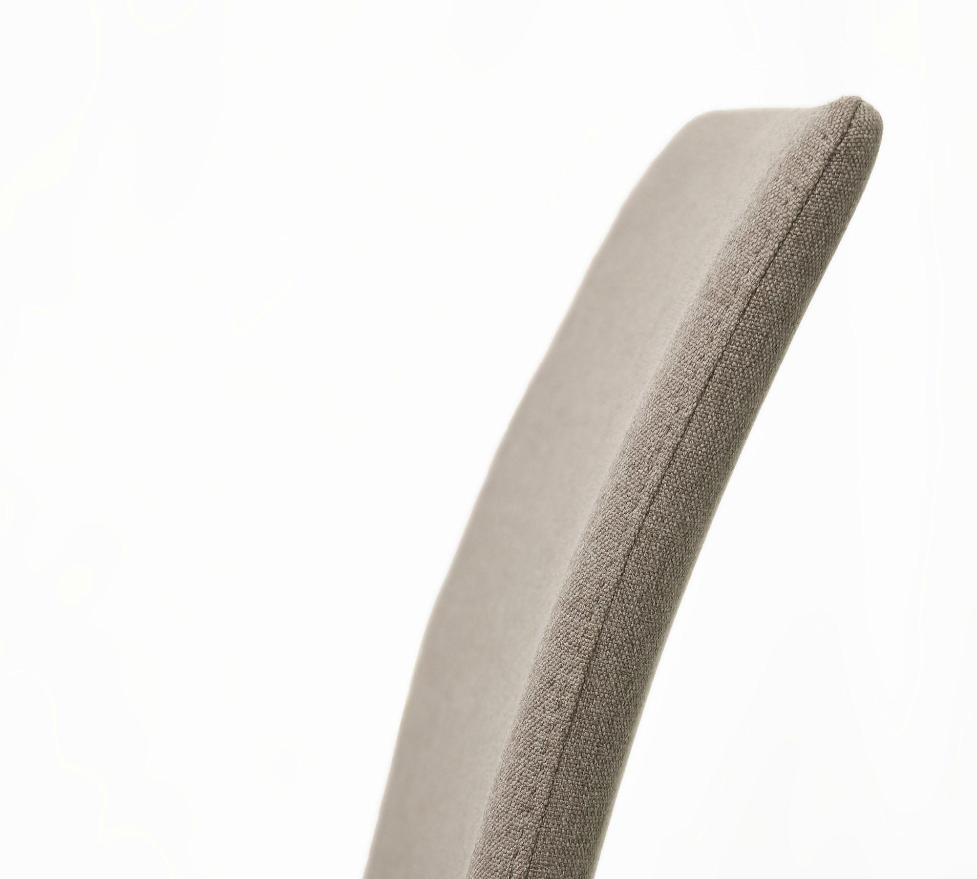 2x Miss Chair Metal Textile Taupe 4