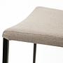 2x Miss Chair Metal Textile Taupe 5