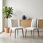 2x Ines Dining chair wood beige 2