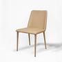 2x Desiree Stuhl Metall Kunstleder Beige 4