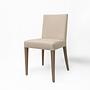 2x Florence Chair Wood Textile Cream 3