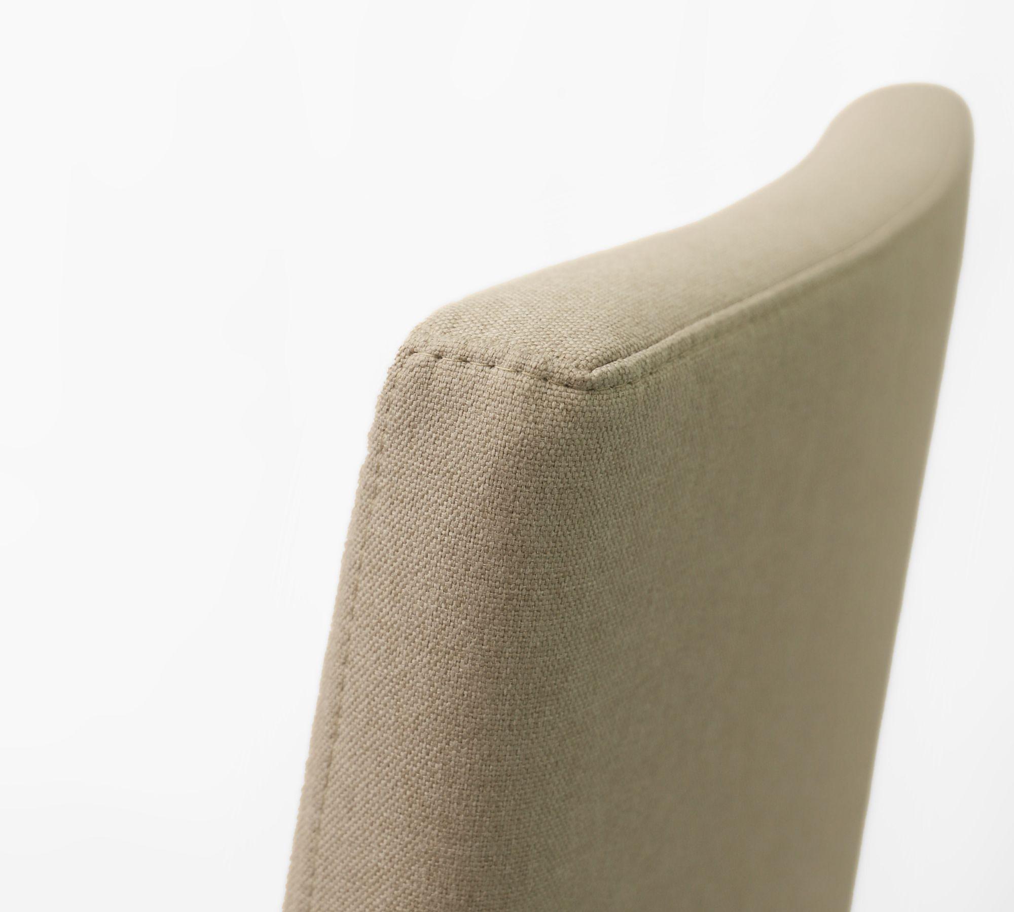 2x Florence Chair Wood Textile Cream 5